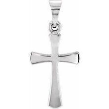 Load image into Gallery viewer, 14K White 16.5x9.5 mm Cross Pendant
