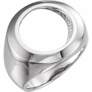 Sterling Silver Ring Mounting for 16.5 mm Coin