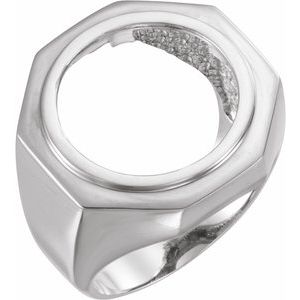 17.8 mm Coin Frame Ring 