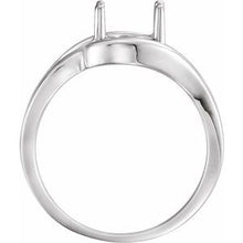 Charger l'image dans la galerie, Sterling Silver 9x7 mm Oval Ring Mounting
