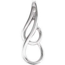 Load image into Gallery viewer, Sterling Silver 22x8.5 mm Freeform Pendant
