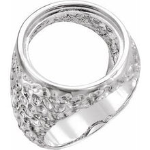 Load image into Gallery viewer, Sterling Silver Ring Mounting for 18 mm Coin
