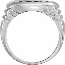 Load image into Gallery viewer, 13.9 or 15 mm Grooved Coin Frame Ring
