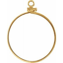 Load image into Gallery viewer, 26.44x2.08 mm Screw-Top Coin Edge Coin Frame Dangle
