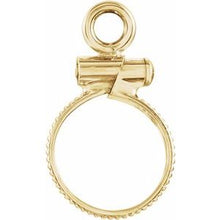 Load image into Gallery viewer, 14K Yellow Dangle Mounting for 9x.78 mm Coin
