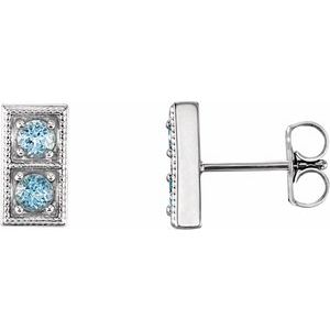 Two-Stone Earrings