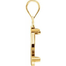 Load image into Gallery viewer, 14K Yellow Pendant Mounting for 14x1 mm Coin

