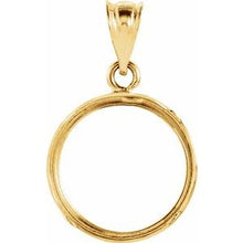 Load image into Gallery viewer, 14x1 mm Tab Back Coin Frame Pendant
