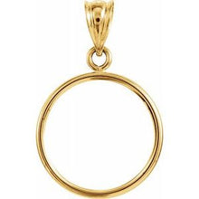 Load image into Gallery viewer, 14K Yellow Pendant Mounting for 15x.76 mm Coin
