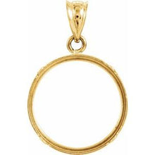 Load image into Gallery viewer, 15.6x.86 mm Tab Back Coin Frame Pendant
