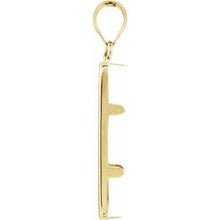 Load image into Gallery viewer, 22x13x.75 mm Tab Back Credit Suisse Frame Pendant
