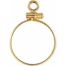 Load image into Gallery viewer, 14K Yellow Dangle Mounting for 15x.76 mm Coin
