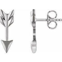 Load image into Gallery viewer, Sterling Silver Arrow Earrings
