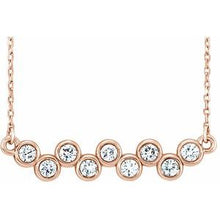 Load image into Gallery viewer, Bezel Set Bar Necklace or Center
