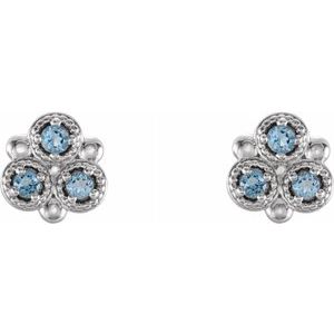 Three-Stone Earrings 