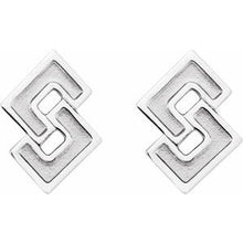 Load image into Gallery viewer, Sterling Silver Geometric Earrings
