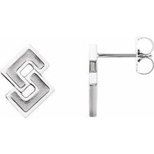 Load image into Gallery viewer, Sterling Silver Geometric Earrings

