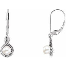 Charger l&#39;image dans la galerie, Sterling Silver Freshwater Cultured Pearl Beaded Earrings
