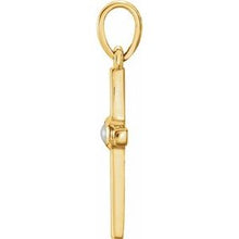 Load image into Gallery viewer, Pearl Cross Pendant 
