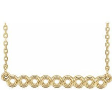 Load image into Gallery viewer, Sterling Silver Circle Bar 16&quot;-18&quot; Necklace
