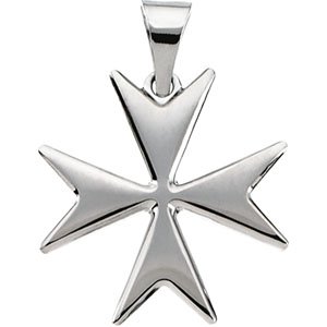 Maltese Cross Necklace or Pendant