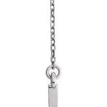 Load image into Gallery viewer, Sterling Silver Triangle Bar 16-18&quot; Necklace
