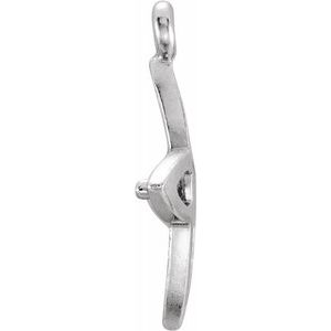 Pearl Cross Pendant or Dangle