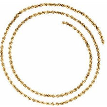Load image into Gallery viewer, 14K Yellow 2.8 mm Diamond Cut Rope 24&quot; Chain
