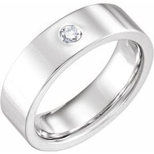 Charger l'image dans la galerie, Platine 1/10 CTW Diamond Flat Band Taille 11
