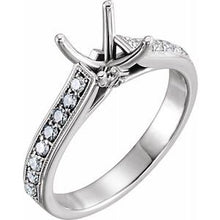 Load image into Gallery viewer, 14K White 3/4 CTW Diamond Engagement Ring
