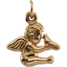 Load image into Gallery viewer, 14K Yellow 12x12 mm Cherub Pendant
