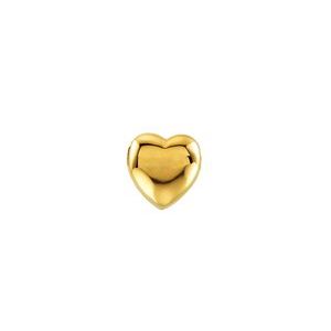 14K Yellow Heart Shaped Slide