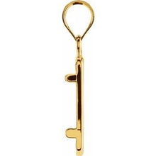Load image into Gallery viewer, 15x8.5x.65 mm Tab Back Credit Suisse Frame Pendant
