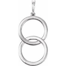 Load image into Gallery viewer, Sterling Silver Interlocking Circle Pendant
