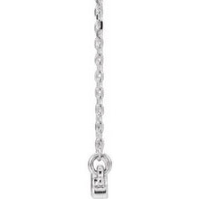 Load image into Gallery viewer, Sterling Silver Circle Bar 16&quot;-18&quot; Necklace
