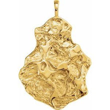 Load image into Gallery viewer, 14K Yellow 50x32 mm Nugget Pendant
