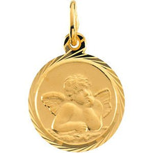 Load image into Gallery viewer, 14K Yellow 8 mm Angel Pendant
