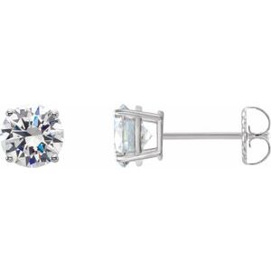 14K White 1 1/4 CTW Lab-Grown Diamond Stud Earrings