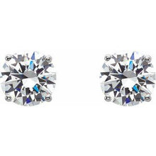 Load image into Gallery viewer, Round 4-Prong Lab-Grown Diamond Stud Earrings  
