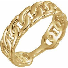 Load image into Gallery viewer, Interlocking Stackable Link Ring
