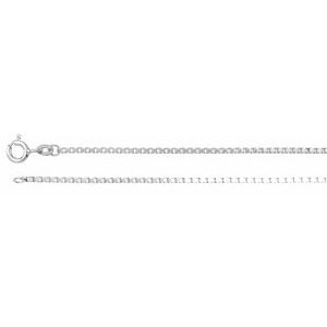 1.5 mm Sterling Silver Box Diamond Cut Box Chain 