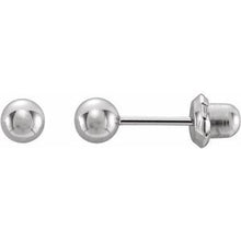 Load image into Gallery viewer, Stainless Steel 4 mm Ball Stud Piercing Earrings
