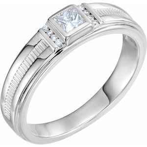 Platinum 1/3 CTW Diamond Men's Ring