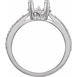 Accented Engagement Ring or Band