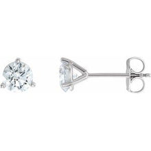 Load image into Gallery viewer, 14K White 1 1/4 CTW Lab-Grown Diamond Stud Earrings
