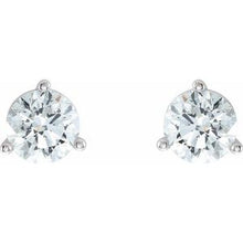 Load image into Gallery viewer, Round 3-Prong Lab-Grown Diamond Stud Earrings  
