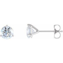Load image into Gallery viewer, 14K White 1 1/2 CTW Lab-Grown Diamond Stud Earrings
