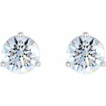 Charger l&#39;image dans la galerie, Round 3-Prong Lab-Grown Diamond Stud Earrings  
