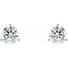 Load image into Gallery viewer, Round 3-Prong Lab-Grown Diamond Stud Earrings  
