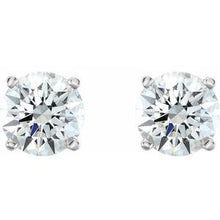 Charger l&#39;image dans la galerie, Round 4-Prong Lab-Grown Diamond Stud Earrings  
